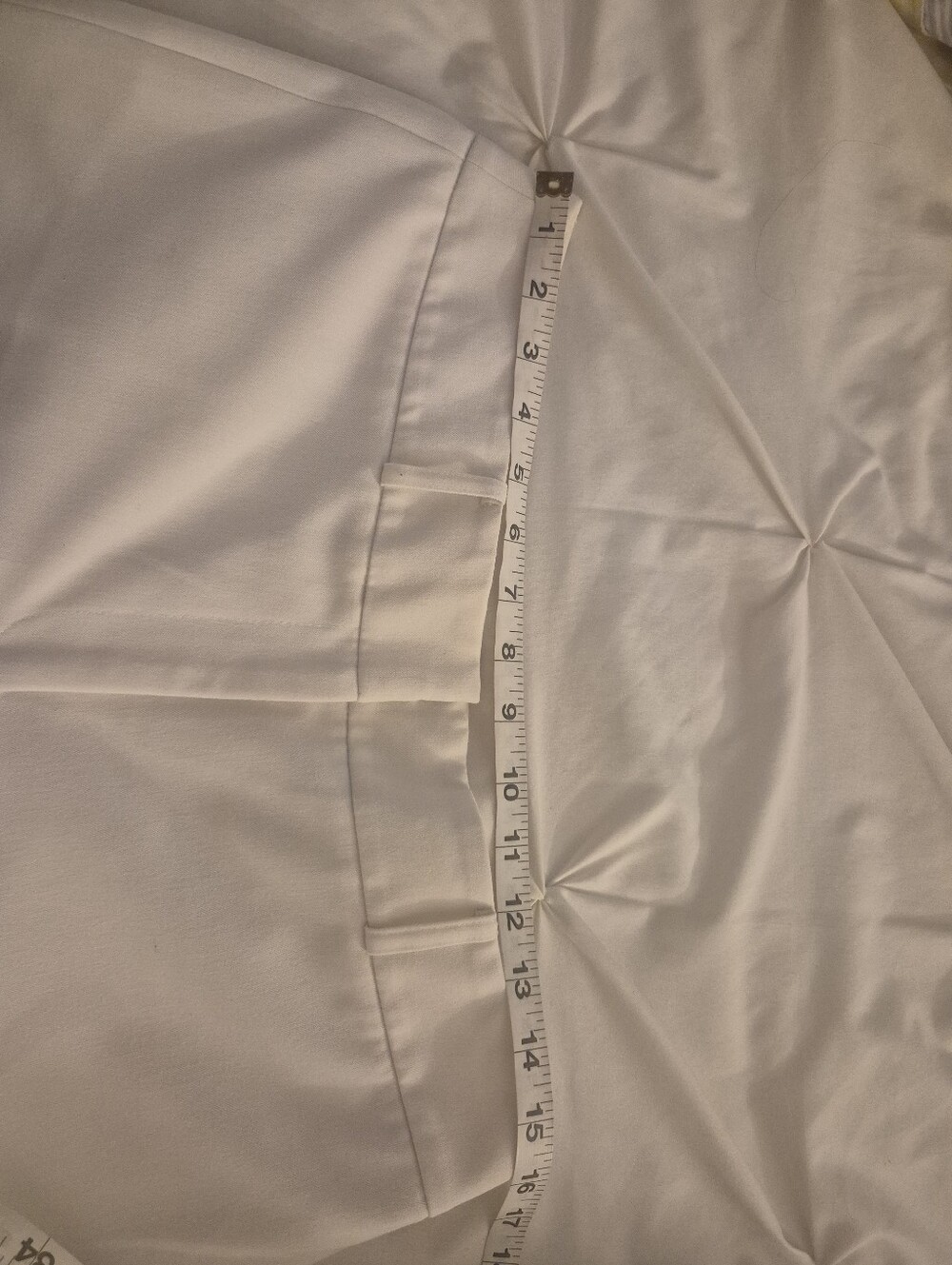 Jones NY | Classic Wide-Leg Cream Trousers - Picture 5 of 7